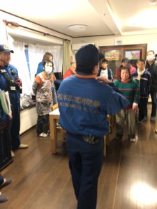 最強寒波の避難訓練